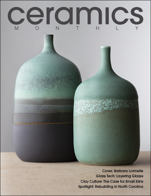 Ceramics Monthly January 2025 front cover image