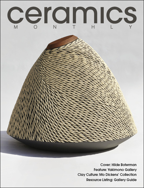 October 2024 Ceramics Monthly cover image, featuring artwork by Hilde Boterman.